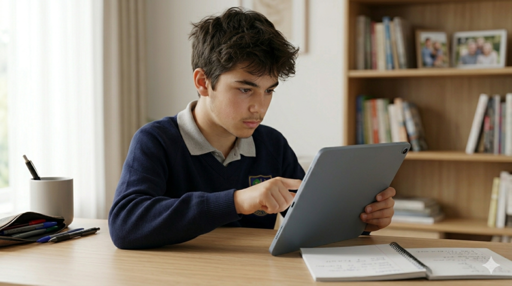 boy finding online therapist