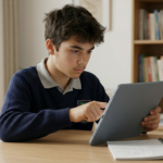 boy finding online therapist