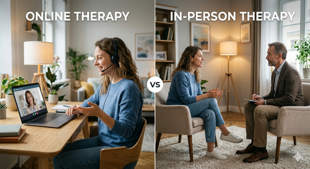 online therapy vs in-person therapy