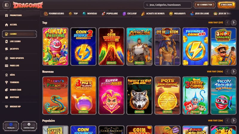 Dragonia casino à France