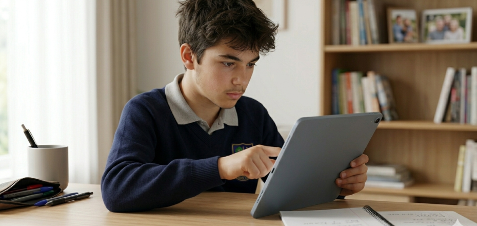 boy finding online therapist