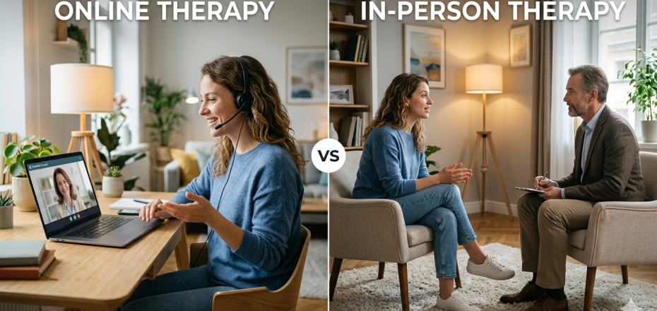 online therapy vs in-person therapy